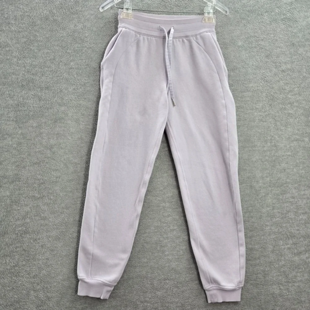 Lululemon Women Activewear Pants‎ 2 Purple Scuba Jogger Drawstring 27 in Inseam